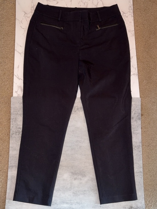 Ann Taylor Pants - Black Ann Taylor Tailored Zip-Pocket Ankle Pants